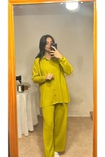EsMira Shopping TRİKO DÜĞMELİ HIRKA PANTOLON TAKIM Y.YEŞİLİ Y.YEŞİLİ Standart