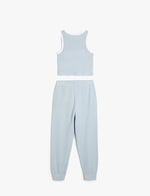 Eşofman Takımı Pantolon ve Askılı Tişört 2'li Set Dokulu Pamuklu - Seçenekler: 5/6 Yıl, 6/7 Yıl, 7-8 Yıl, 9-10 Yıl, 11-12 Yıl, 13/14 Yıl
