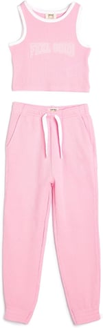 Eşofman Takımı Pantolon ve Askılı Tişört 2'li Set Dokulu Pamuklu - Seçenekler: 5/6 Yıl, 6/7 Yıl, 7-8 Yıl, 9-10 Yıl, 11-12 Yıl, 13/14 Yıl