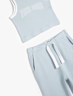 Eşofman Takımı Pantolon ve Askılı Tişört 2'li Set Dokulu Pamuklu - Seçenekler: 5/6 Yıl, 6/7 Yıl, 7-8 Yıl, 9-10 Yıl, 11-12 Yıl, 13/14 Yıl