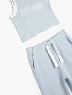 Eşofman Takımı Pantolon ve Askılı Tişört 2'li Set Dokulu Pamuklu - Seçenekler: 5/6 Yıl, 6/7 Yıl, 7-8 Yıl, 9-10 Yıl, 11-12 Yıl, 13/14 Yıl