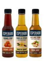 ESPERADO - 3 LÜ KAHVE ŞURUP SETİ - VANİLYA * FINDIK * KARAMEL -ŞEKERSİZ - ZERO - 3 X 250 ML
