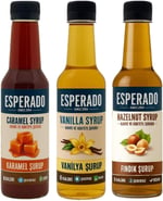 ESPERADO - 3 LÜ KAHVE ŞURUP SETİ - VANİLYA * FINDIK * KARAMEL -ŞEKERSİZ - ZERO - 3 X 250 ML