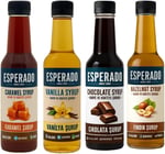 ESPERADO - 4 LÜ KAHVE ŞURUP SETİ - VANİLYA * FINDIK * KARAMEL * ÇİKOLATA -ŞEKERSİZ - ZERO- 4 X 250 ML