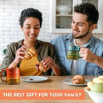 Espresso Bardakları,5oz Espresso Bardak Seti 6 El Yapımı Fırın Sırlı Seramik Espresso Bardakları, Mükemmel Sanat ve İşlevsellik Karışımı Küçük Kahve Fincanları Mini Kahve Fincanları.