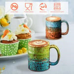 Espresso Bardakları,5oz Espresso Bardak Seti 6 El Yapımı Fırın Sırlı Seramik Espresso Bardakları, Mükemmel Sanat ve İşlevsellik Karışımı Küçük Kahve Fincanları Mini Kahve Fincanları.