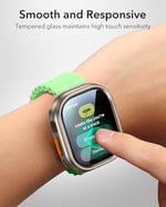 ESR Apple Watch Ultra 3/Ultra 2/Ultra için Ekran Koruyucu ile Ultra Kılıf 49mm (2025) Askeri Sınıf Koruma, Alüminyum Alaşımlı Kılıf 2 Paket Armorit Cam Koruyucu Seti, Orijinal Kal, Titanyum | Ekran Ko