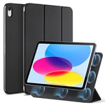 ESR iPad A16 için 11./10. Nesil Kapak (2025/2022, 10.9 inç), Kullanışlı Manyetik Kılıf, İki Yönlü Trifold Stand, Hafif Koruma, Otomatik Uyku/Uyanma, İpeksi Pürüzsüz Kapak, Ribaund Serisi, Siyah