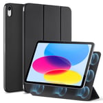 ESR iPad A16 için 11./10. Nesil Kapak (2025/2022, 10.9 inç), Kullanışlı Manyetik Kılıf, İki Yönlü Trifold Stand, Hafif Koruma, Otomatik Uyku/Uyanma, İpeksi Pürüzsüz Kapak, Ribaund Serisi, Siyah