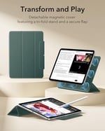 ESR iPad Air 13 inç M4/M3/M2 (2026/2025/2024), iPad Pro 12.9 (6a/5a/4. Nesil) için Kılıf, Üç Katlı Standlı Manyetik Kılıf, Manyetik Kapama, Otom - Seçenekler: Air 13'' (2024), Air 13
