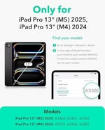 ESR iPad Pro 13 2024 için Kılıf Manyetik, Siyah