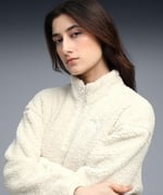 Ess Elevated Half-Zip Crew Kadın Bej Günlük Stil Sweatshirt 68811187 - Bedenler: XS, S, M, L