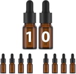 Essenciales 10 ml x 10 ml şişe Cam Amber Pipet Damlalık