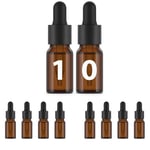 Essenciales 10 ml x 10 ml şişe Cam Amber Pipet Damlalık