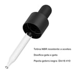Essenciales 10 ml x 10 ml şişe Cam Amber Pipet Damlalık