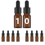 Essenciales 10 ml x 10 ml şişe Cam Amber Pipet Damlalık