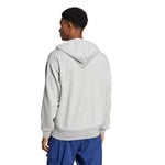 Essentials 3-Stripes French Terry Erkek Gri Günlük Stil Sweatshirt JD1871