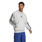 Essentials 3-Stripes French Terry Erkek Gri Günlük Stil Sweatshirt JD1871