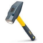 Estwing Sure Strike Blacksmith's Hammer - 1890ml Metalworking Tool with Fibreglass Handle & No-Slip Cushion Grip - MRF64BS