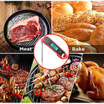 Et Termometresi, Dijital Pişirme Termometresi Anında Okuma, Barbekü Et Termometresi, Prob ile Gıda Termometresi, Kalibre Eti ve Su Geçirmez