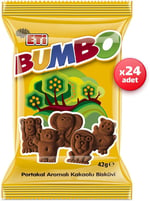 Eti Bumbo Portakal Aromalı Kakaolu Bisküvi 42 g x 24 Adet