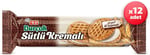 Eti Burçak Sütlü Kremalı Yulaflı Bisküvi 100 g x 12 Adet