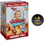 Eti Cicibebe Bisküvi 1000 gr 4 Adet