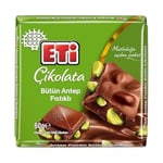 Eti Çikolata Antep Fıstıklı Kare Çikolata 60 g x 6 Adet