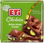Eti Çikolata Antep Fıstıklı Kare Çikolata 60 g x 6 Adet