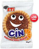 Eti Cin Portakallı Bisküvi 25 g x 36 Adet