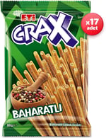Eti Crax Baharatlı Çubuk Kraker 80 g x 17 Adet