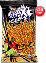 Eti Crax Patlayan Lezzet Chili Lime Çubuk Kraker 50 g x 20 Adet