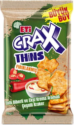 Eti Crax Thins Tatlı Biberli Ekşi Kremalı Kraker 70 g