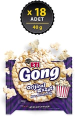 Eti Gong Orijinal Lezzet Mısır ve Pirinç Patlağı 40 g x 18 Adet (2 paketi)