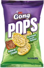 Eti Gong Pops Baharat Çeşnili Mısır Patlağı 80 g x 10 Adet