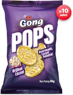 Eti Gong Pops Orijinal Lezzet Mısır Patlağı 80 g x 10 Adet