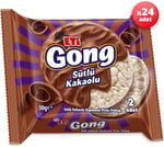 Eti Gong Sütlü Çikolata Kaplamalı Pirinç Patlağı 30 g x 24 Adet