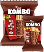 Eti Kombo Hindistan Cevizi ve Çikolata Kaplamalı Bisküvi 56 g x 18 Adet