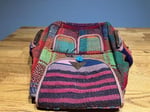 Etnik desenli sırt çantası kilim çanta el yapımı kilim dokuma