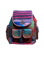 Etnik desenli sırt çantası kilim çanta el yapımı kilim dokuma