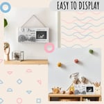 EURSET Bebek Sonogram Resim Çerçevesi / Bebek Geri Sayım Haftaları - Standart 10,16 cm x 7,62 cm Ultrason Fotoğraf - Hamilelik Duyuruları Fikirleri - Cinsiyet Açıklaması Bebek Partisi Hediyeleri - Ebe