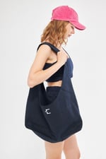 evable BOON BAG Lacivert Büyük Askılı Tote Çanta lacivert Standart