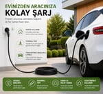 Evden Elektrikli Araba Şarj Uzatma Kablosu Topraklı%100 Bakır 3x2.5mm (SİYAH, 20 METRE) - Seçenekler: 1 METRE, 2 METRE, 3 METRE, 4 METRE, 5 METRE, 10 METRE...