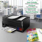 Evergreen Goods™ 100 Yaprak A4 Mat Beyaz Kendinden Yapışkanlı Çıkartma Kağıdı | Mürekkep Püskürtmeli ve Lazer Yazdırılabilir Etiket | Kendi Çıkartmalarınızı, Sanat ve El Sanatlarınızı, Kesici Çizicini