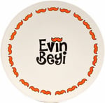 Evin Beyi 20 cm Tasarım Pasta Tabağı-1 Adet Hediyelik Pasta Tabağı
