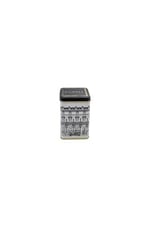 EVLE-Er022-2a City Coffee Desenli Kare Metal Saklama Kabı 11x11 Cm (City Coffee)