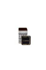 EVLE-Er022-2a City Coffee Desenli Kare Metal Saklama Kabı 11x11 Cm (City Coffee)