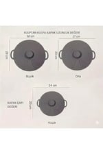Evrensel 3'lü Tutma Saplı Silikon Tencere & Tava Kapak Seti, 20-23-28 cm, Siyah