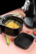 EWS Bütün Airfryer'lere Uyumlu Siyah Silikon Pişirme Kabı