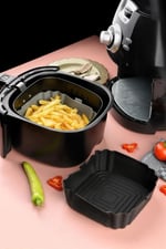 EWS Bütün Airfryer'lere Uyumlu Siyah Silikon Pişirme Kabı